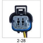 Automotive pigtail and connector - Automotive Pigtails by The Parts Man 2 Cavity 028