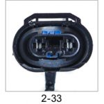 Automotive pigtail and connector - Automotive Pigtails by The Parts Man 2 Cavity 033