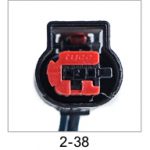 Automotive pigtail and connector - Automotive Pigtails by The Parts Man 2 Cavity 038