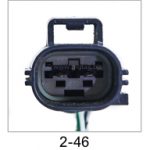 Automotive pigtail and connector - Automotive Pigtails by The Parts Man 2 Cavity 046
