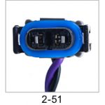 Automotive pigtail and connector - Automotive Pigtails by The Parts Man 2 Cavity 051