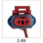 Automotive pigtail and connector - Automotive Pigtails by The Parts Man 2 Cavity 069