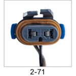 Automotive pigtail and connector - Automotive Pigtails by The Parts Man 2 Cavity 071