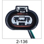 Automotive pigtail and connector - Automotive Pigtails by The Parts Man 2 Cavity 136